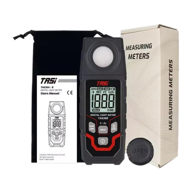 TRSI TA636B Integrated Digital Lux Meter Light Brightness Measuring Support BT - Light & Sound Meter by TASI | Online Shopping UK | buy2fix