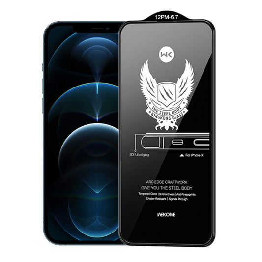 For iPhone 12 Pro Max WK WTP-012 KinKong 0.25mm 9H 4D Curved Privacy Tempered Glass Film - iPhone 12 Pro Max Tempered Glass by WK | Online Shopping UK | buy2fix