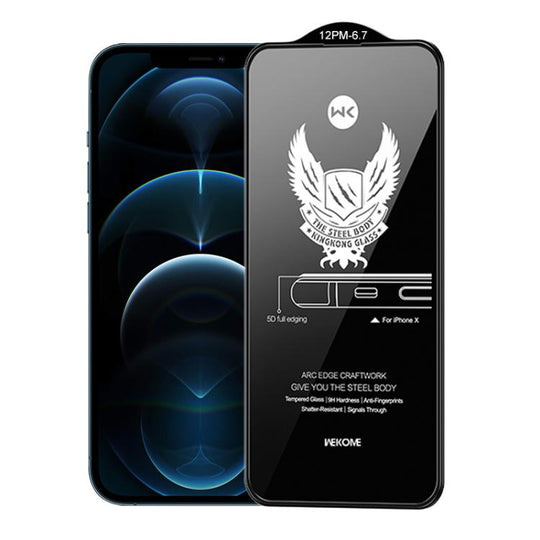 For iPhone 12 Pro Max WK WTP-012 KinKong 0.25mm 9H 4D Curved Privacy Tempered Glass Film