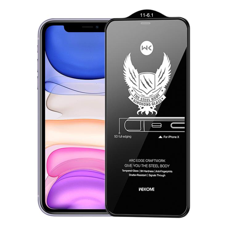 For iPhone 11 WK WTP-012 KinKong 0.25mm 9H 4D Curved Privacy Tempered Glass Film - iPhone 11 Tempered Glass by WK | Online Shopping UK | buy2fix