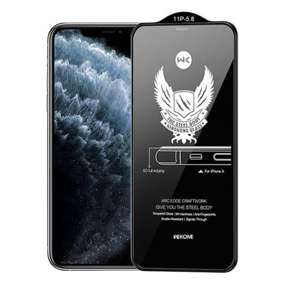 For iPhone 11 Pro WK WTP-012 KinKong 0.25mm 9H 4D Curved Privacy Tempered Glass Film - iPhone 11 Pro Tempered Glass by WK | Online Shopping UK | buy2fix