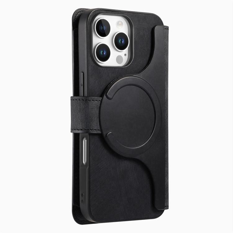 For iPhone 16 Pro Max CaseNeo MagSafe RFID Anti-theft Zipper Wallet Retro Leather Phone Case(Black) - iPhone 16 Pro Max Cases by CaseNeo | Online Shopping UK | buy2fix