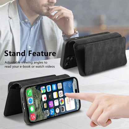 For iPhone 16 Pro Max CaseNeo MagSafe RFID Anti-theft Zipper Wallet Retro Leather Phone Case(Black) - iPhone 16 Pro Max Cases by CaseNeo | Online Shopping UK | buy2fix