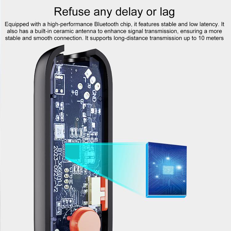 BOYI BY306 AUX Car FM Transmitter Wireless Bluetooth 5.3 Receiver(Black) - Bluetooth Adapters by buy2fix | Online Shopping UK | buy2fix