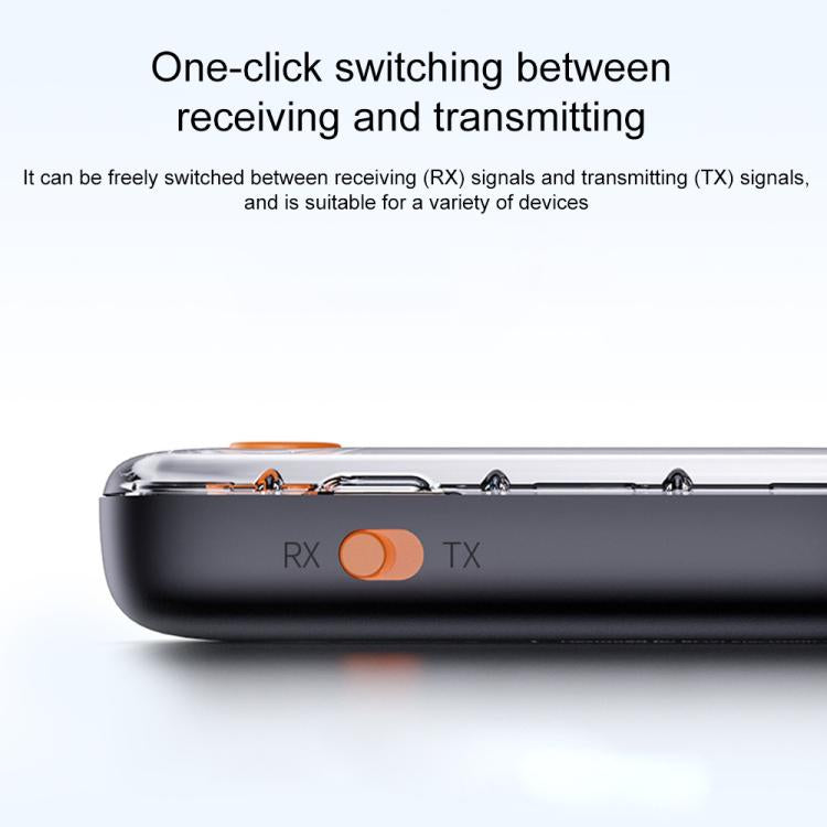 BOYI BY306 AUX Car FM Transmitter Wireless Bluetooth 5.3 Receiver(Black) - Bluetooth Adapters by buy2fix | Online Shopping UK | buy2fix