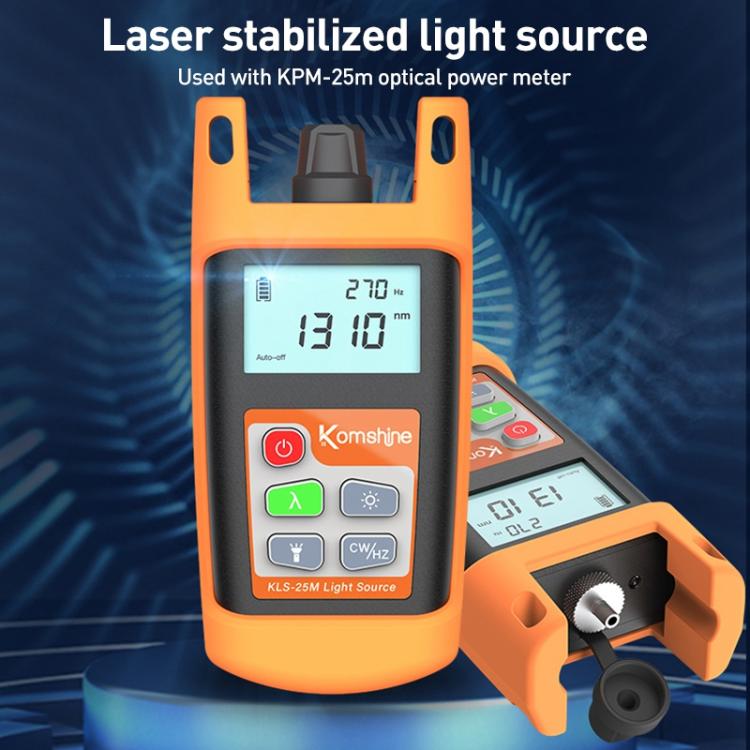 Komshine KLS-25m Dual Wavelength Handheld Fiber Optic Line Tester - Fiber Optic Test Pen by Komshine | Online Shopping UK | buy2fix