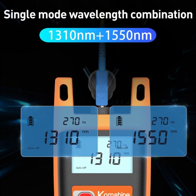 Komshine KLS-25m Dual Wavelength Handheld Fiber Optic Line Tester - Fiber Optic Test Pen by Komshine | Online Shopping UK | buy2fix