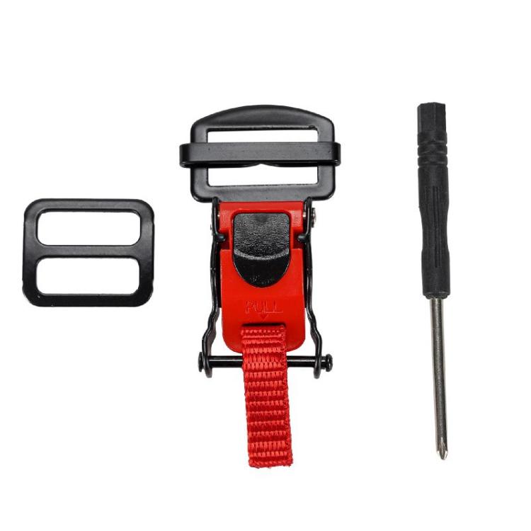 Motorcycle Helmet Buckle Double D-buckle Universal Quick Release Plastic Clip(Red) - Others by buy2fix | Online Shopping UK | buy2fix