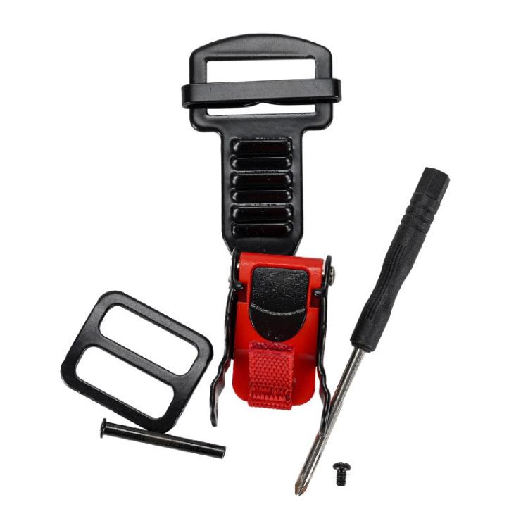 Motorcycle Helmet Buckle Double D-buckle Universal Quick Release Plastic Clip(Red) - Others by buy2fix | Online Shopping UK | buy2fix