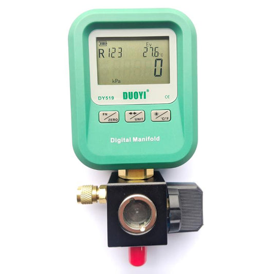DUOYI DY519 Digital Manifold Gauge Air Conditioning Fluoride Meter(Green) - Electronic Test by DUOYI | Online Shopping UK | buy2fix
