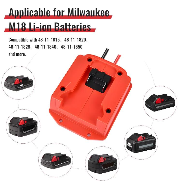 Car Jump Adapter for Battery Type-A for Milwaukee - Power Bank by buy2fix | Online Shopping UK | buy2fix
