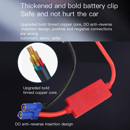 FOXSUR Car Emergency Starter Power Supply Multi-function Portable Car Air Pump(Yellow) - Power Bank by FOXSUR | Online Shopping UK | buy2fix