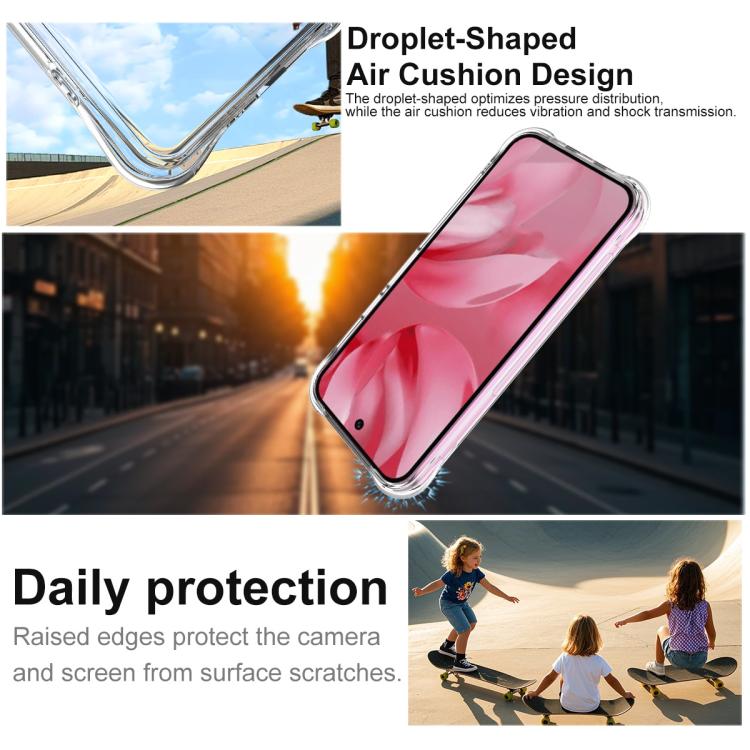 For Google Pixel 10 Pro XL imak Shockproof Airbag TPU Phone Case(Transparent) - Google Cases by imak | Online Shopping UK | buy2fix