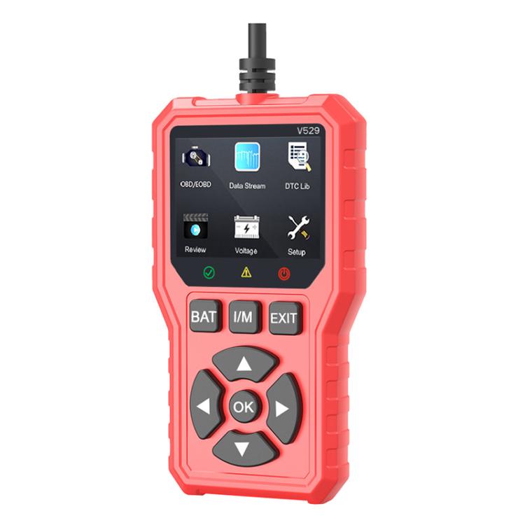 FOXSUR V529 OBD2 Car Engine Fault Code Reader Diagnostic Instrument(Red) - Code Readers & Scan Tools by FOXSUR | Online Shopping UK | buy2fix