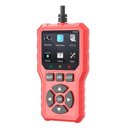 FOXSUR V529 OBD2 Car Engine Fault Code Reader Diagnostic Instrument(Red) - Code Readers & Scan Tools by FOXSUR | Online Shopping UK | buy2fix