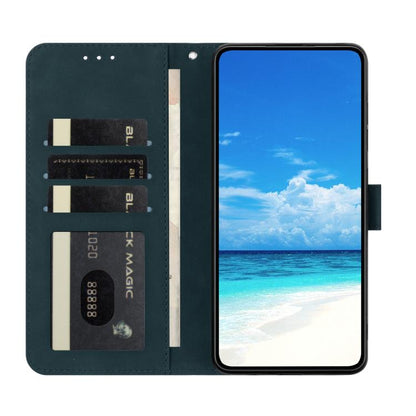 For iPhone Air Moonlit Butterfly Dance Pattern Embossed Leather Phone Case(Green) - iPhone Air Cases by buy2fix | Online Shopping UK | buy2fix