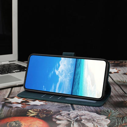 For iPhone Air Moonlit Butterfly Dance Pattern Embossed Leather Phone Case(Green) - iPhone Air Cases by buy2fix | Online Shopping UK | buy2fix