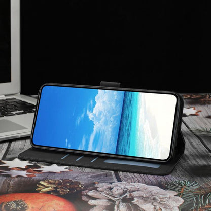 For iPhone Air Moonlit Butterfly Dance Pattern Embossed Leather Phone Case(Black) - iPhone Air Cases by buy2fix | Online Shopping UK | buy2fix