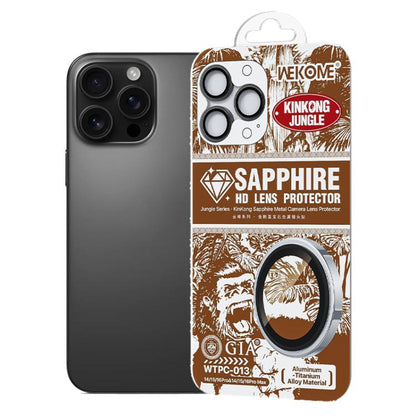 For iPhone 16 Pro / 16 Pro Max WK WTPC-013 Jungle Series Kinkong Sapphire Metal Camera Lens Protector Film(Black) - iPhone 16 Pro Max Tempered Glass by WK | Online Shopping UK | buy2fix