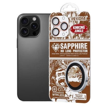 For iPhone 16 Pro / 16 Pro Max WK WTPC-013 Jungle Series Kinkong Sapphire Metal Camera Lens Protector Film(Rose Gold) - iPhone 16 Pro Max Tempered Glass by WK | Online Shopping UK | buy2fix