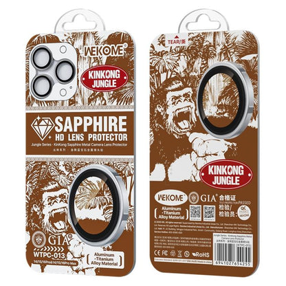 For iPhone 16 Pro / 16 Pro Max WK WTPC-013 Jungle Series Kinkong Sapphire Metal Camera Lens Protector Film(Natural Color) - iPhone 16 Pro Max Tempered Glass by WK | Online Shopping UK | buy2fix