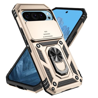 For Google Pixel 10 Sliding Camshield Holder Phone Case(Gold) - Google Cases by buy2fix | Online Shopping UK | buy2fix