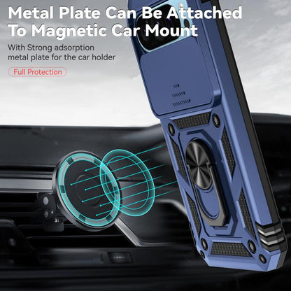 For Google Pixel 10 Sliding Camshield Holder Phone Case(Blue) - Google Cases by buy2fix | Online Shopping UK | buy2fix