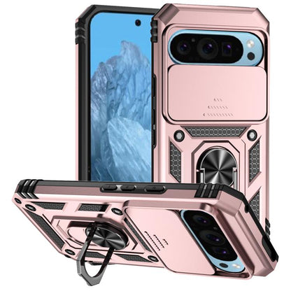For Google Pixel 10 Sliding Camshield Holder Phone Case(Rose Gold) - Google Cases by buy2fix | Online Shopping UK | buy2fix