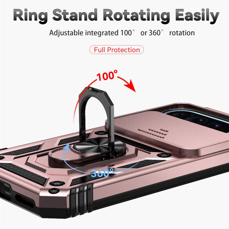 For Google Pixel 10 Sliding Camshield Holder Phone Case(Rose Gold) - Google Cases by buy2fix | Online Shopping UK | buy2fix