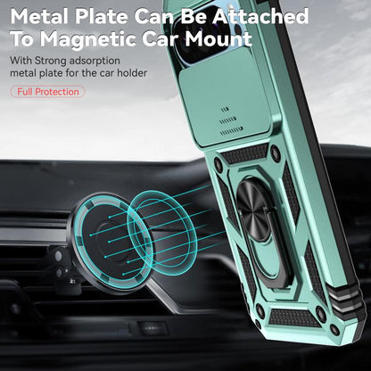 For Google Pixel 10 Pro Sliding Camshield Holder Phone Case(Green) - Google Cases by buy2fix | Online Shopping UK | buy2fix