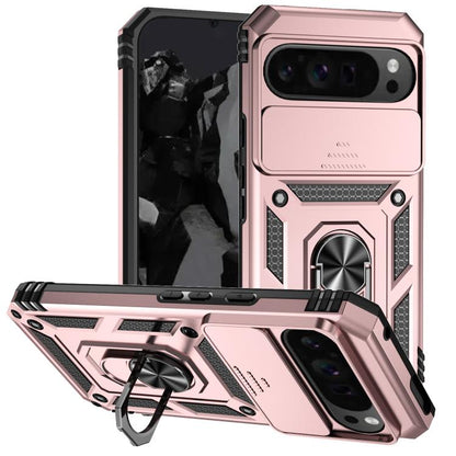 For Google Pixel 10 Pro XL Sliding Camshield Holder Phone Case(Rose Gold) - Google Cases by buy2fix | Online Shopping UK | buy2fix