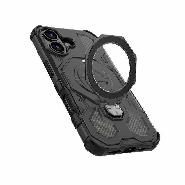 For iPhone 17 J-20 Solid Color MagSafe Magnetic TPU+PC Phone Case(Black) - iPhone 17 Cases by buy2fix | Online Shopping UK | buy2fix