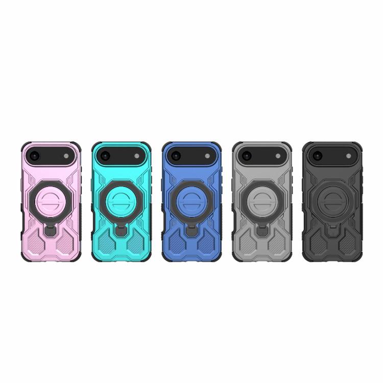 For iPhone Air J-20 Solid Color MagSafe Magnetic TPU+PC Phone Case(Black) - iPhone Air Cases by buy2fix | Online Shopping UK | buy2fix