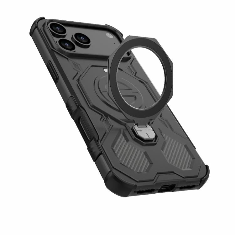 For iPhone 17 Pro Max J-20 Solid Color MagSafe Magnetic TPU+PC Phone Case(Black) - iPhone 17 Pro Max Cases by buy2fix | Online Shopping UK | buy2fix