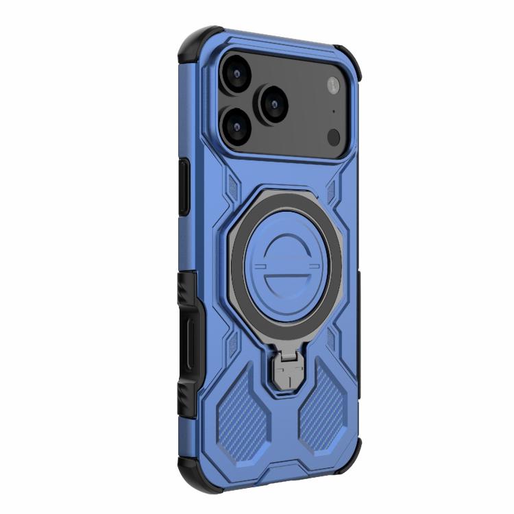 For iPhone 17 Pro Max J-20 Solid Color MagSafe Magnetic TPU+PC Phone Case(Blue) - iPhone 17 Pro Max Cases by buy2fix | Online Shopping UK | buy2fix