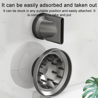 Aluminum Air Nozzle Stand For Dyson / Laifen Hairdryer(Grey) - For Dyson Accessories by buy2fix | Online Shopping UK | buy2fix