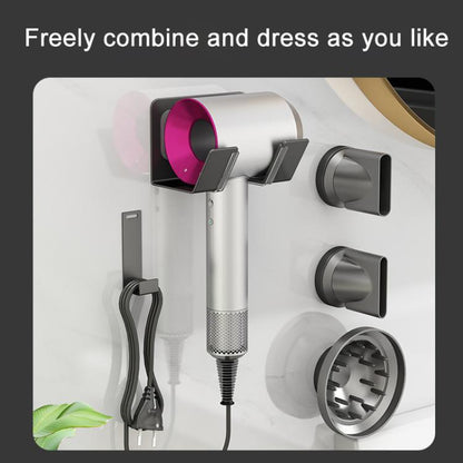 Aluminum Air Nozzle Stand For Dyson / Laifen Hairdryer(Silver) - For Dyson Accessories by buy2fix | Online Shopping UK | buy2fix