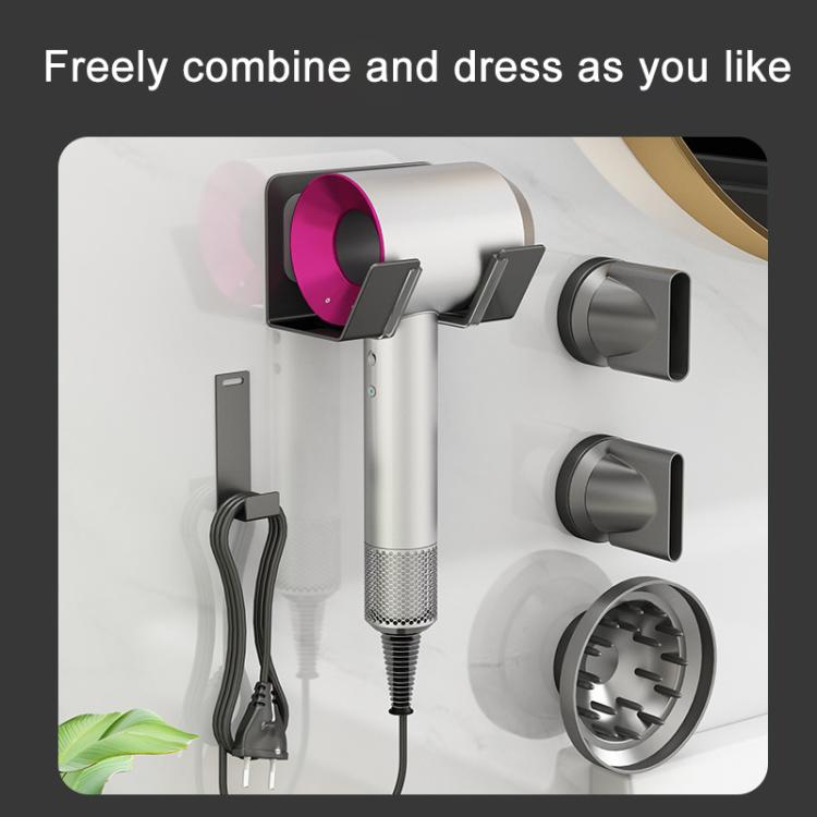 Aluminum Air Nozzle Stand For Dyson / Laifen Hairdryer(Grey) - For Dyson Accessories by buy2fix | Online Shopping UK | buy2fix