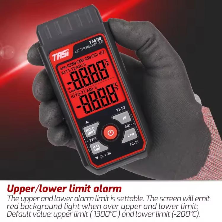 TRSI TA610A Industrial Handheld K-Type Thermocouple Thermometer, Single Channel, without Ambient Temperature - Thermostat & Thermometer by TASI | Online Shopping UK | buy2fix