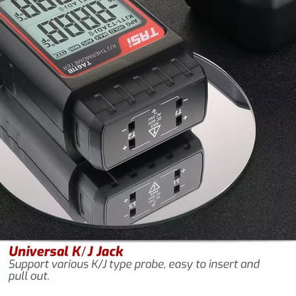 TRSI TA616B Industrial Handheld K-Type Thermocouple Thermometer, Dual Channel, Basic Version - Thermostat & Thermometer by TASI | Online Shopping UK | buy2fix