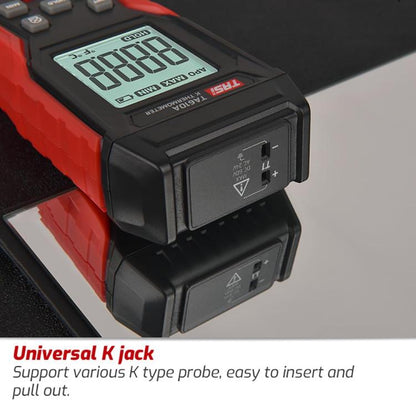 TRSI TA616B Industrial Handheld K-Type Thermocouple Thermometer, Dual Channel, Basic Version - Thermostat & Thermometer by TASI | Online Shopping UK | buy2fix