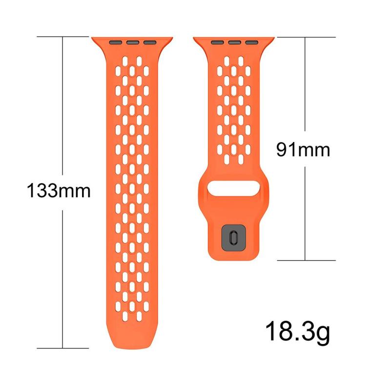 For Apple Watch 42mm / 41mm / 40mm / 38mm xDfind Mesh Reverse Buckle Silicone Watch Band(Olive Green) - Watch Bands by xDfind | Online Shopping UK | buy2fix