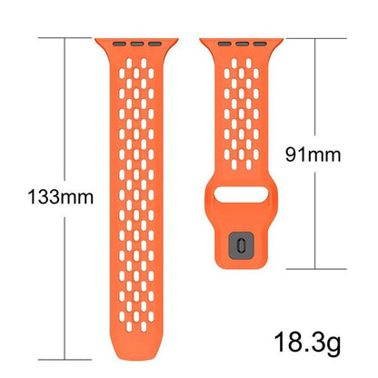 For Apple Watch 42mm / 41mm / 40mm / 38mm xDfind Mesh Reverse Buckle Silicone Watch Band(Olive Green) - Watch Bands by xDfind | Online Shopping UK | buy2fix