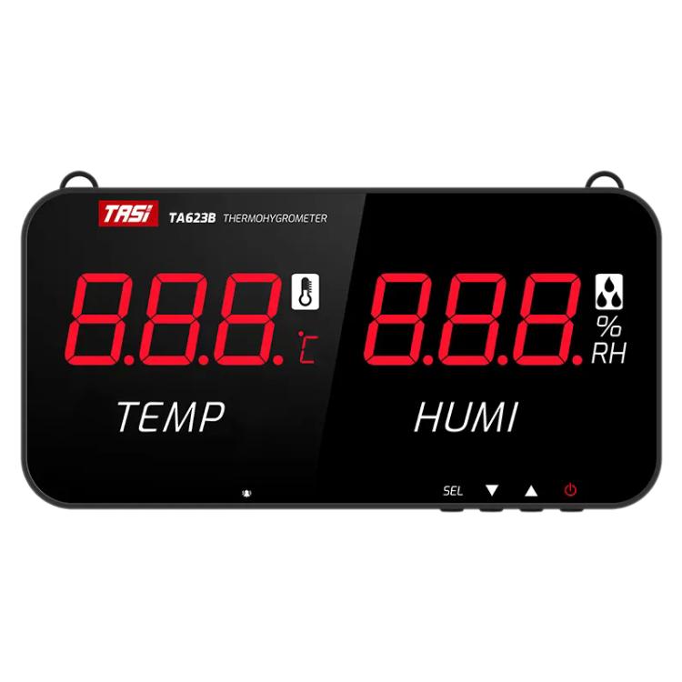 TRSI TA623A Industrial Wall-mounted Thermometer Hygrometer, Built-in Probe - Thermostat & Thermometer by TASI | Online Shopping UK | buy2fix
