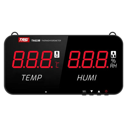 TRSI TA623A Industrial Wall-mounted Thermometer Hygrometer, Built-in Probe - Thermostat & Thermometer by TASI | Online Shopping UK | buy2fix