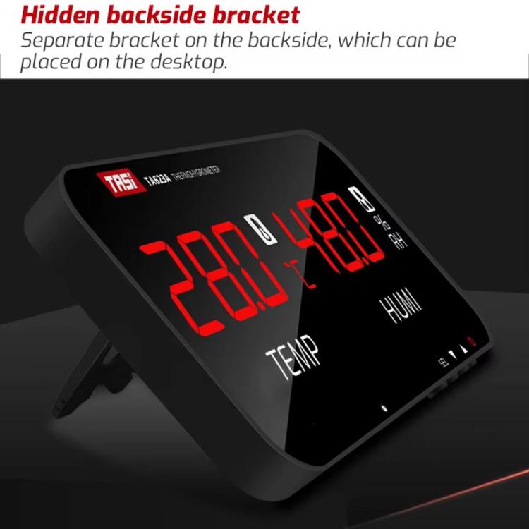 TRSI TA623A Industrial Wall-mounted Thermometer Hygrometer, Built-in Probe - Thermostat & Thermometer by TASI | Online Shopping UK | buy2fix