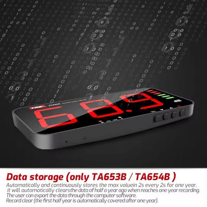 TRSI TA654B Large Screen Wall-mounted Noise Meter Decibel Detector Device - Light & Sound Meter by TASI | Online Shopping UK | buy2fix