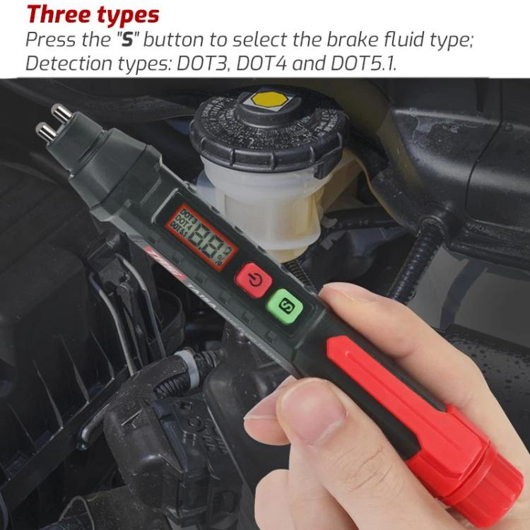TASI TA15A Car Brake Fluid Detection Pen Brake Fluid Tester(Black Red) - Electronic Test by TASI | Online Shopping UK | buy2fix
