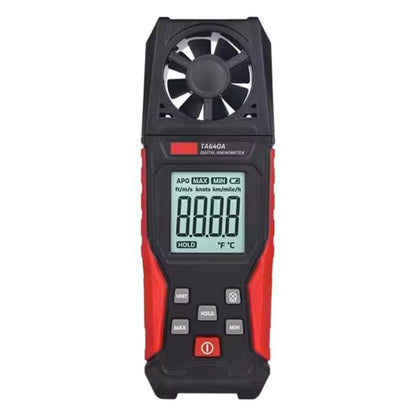 TRSI TA640A Handheld High Precision Wind Speed Instrument Wind Volume Tester - Tachometers & Anemometer by TASI | Online Shopping UK | buy2fix