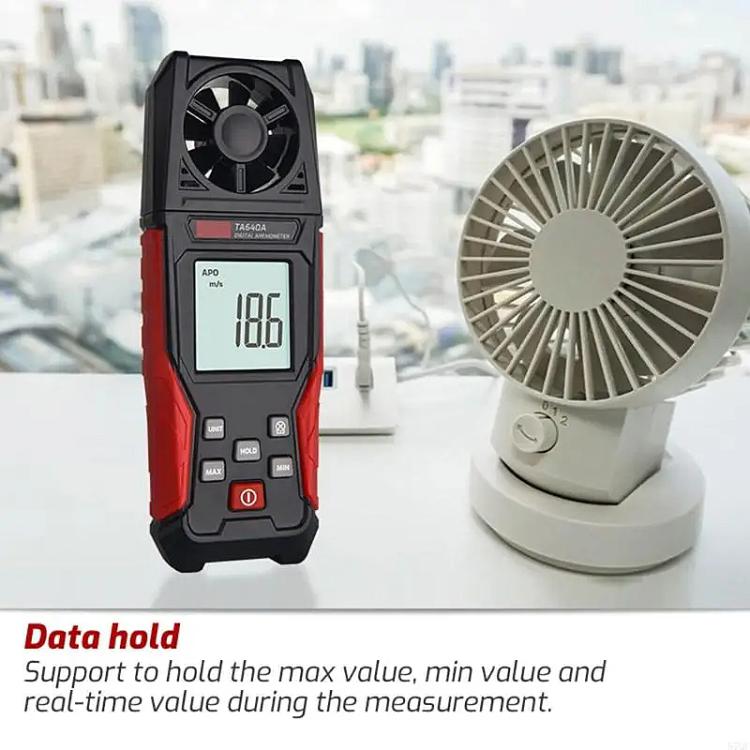 TRSI TA640A Handheld High Precision Wind Speed Instrument Wind Volume Tester - Tachometers & Anemometer by TASI | Online Shopping UK | buy2fix
